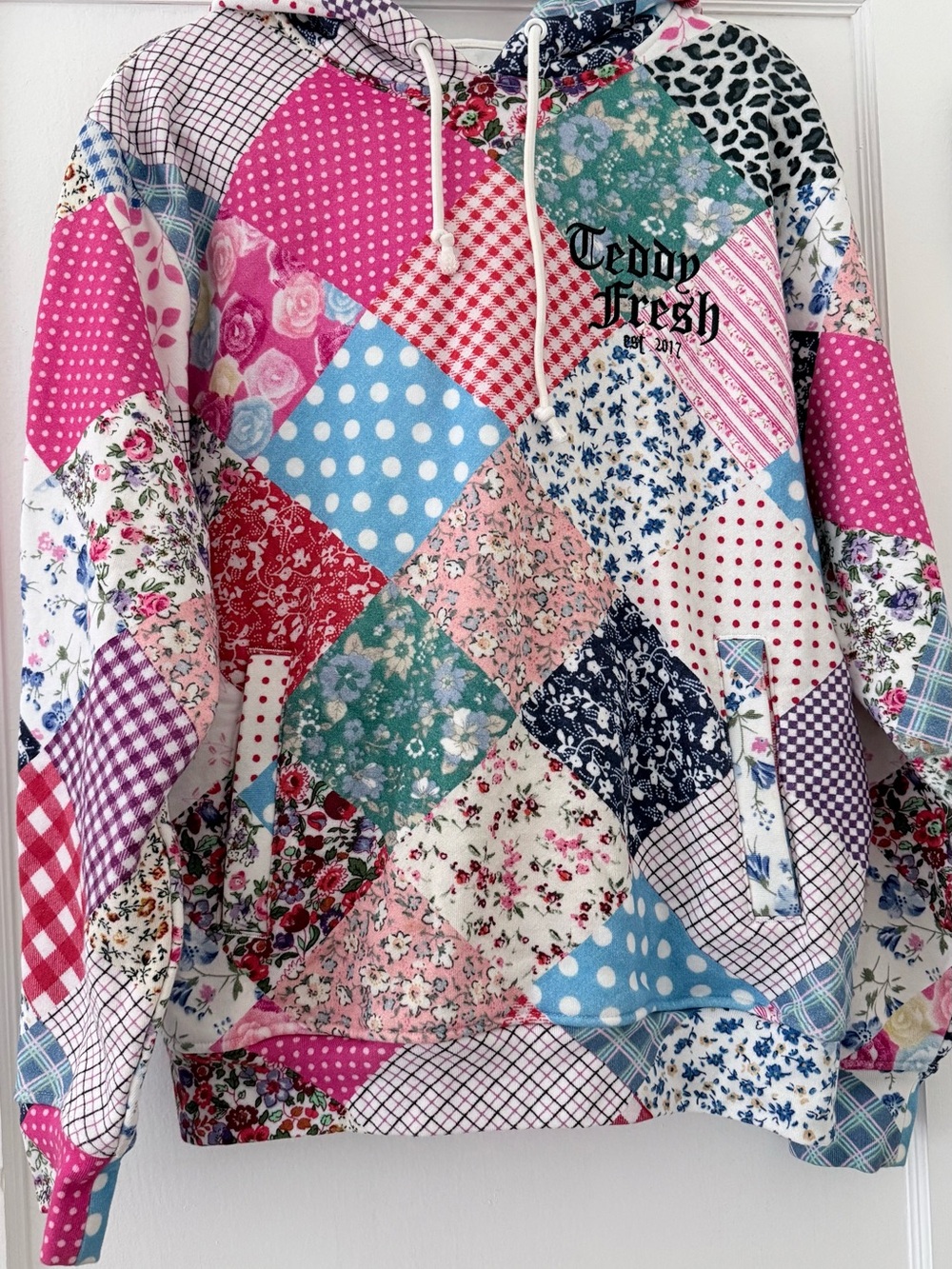 Teddy Fresh Multicolor Patchwork Hoodie